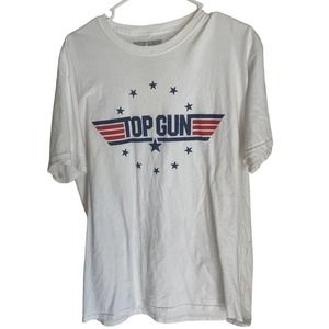 Top Gun White T-Shirt Mens Size Large